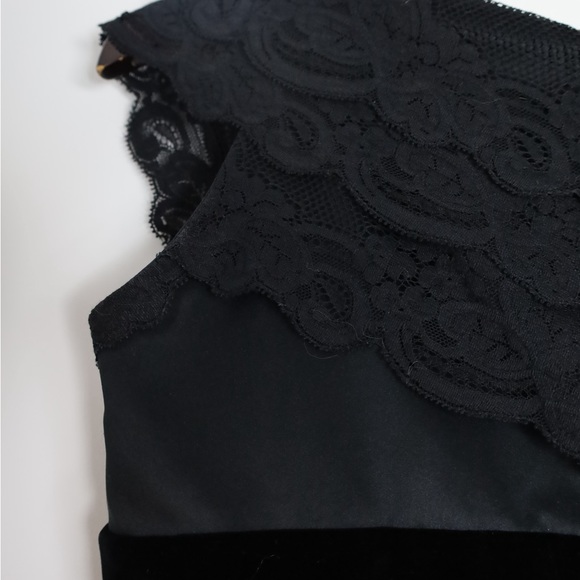 Armani Collezioni Black Tier Lace Midi Party Dress - Picture 10 of 15